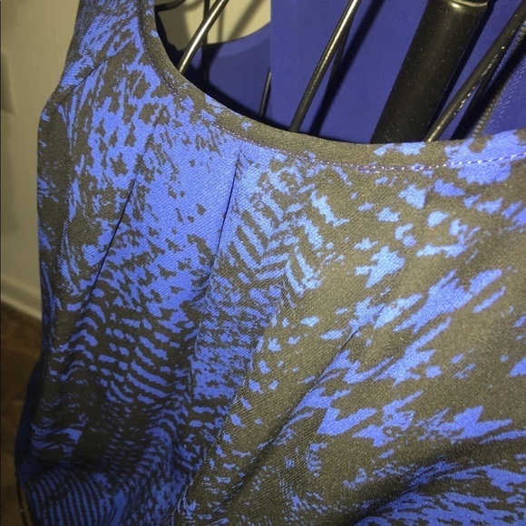 APT9 size small black purple blue sleeveless exposed zipper summer dressy‎ - Picture 2 of 7